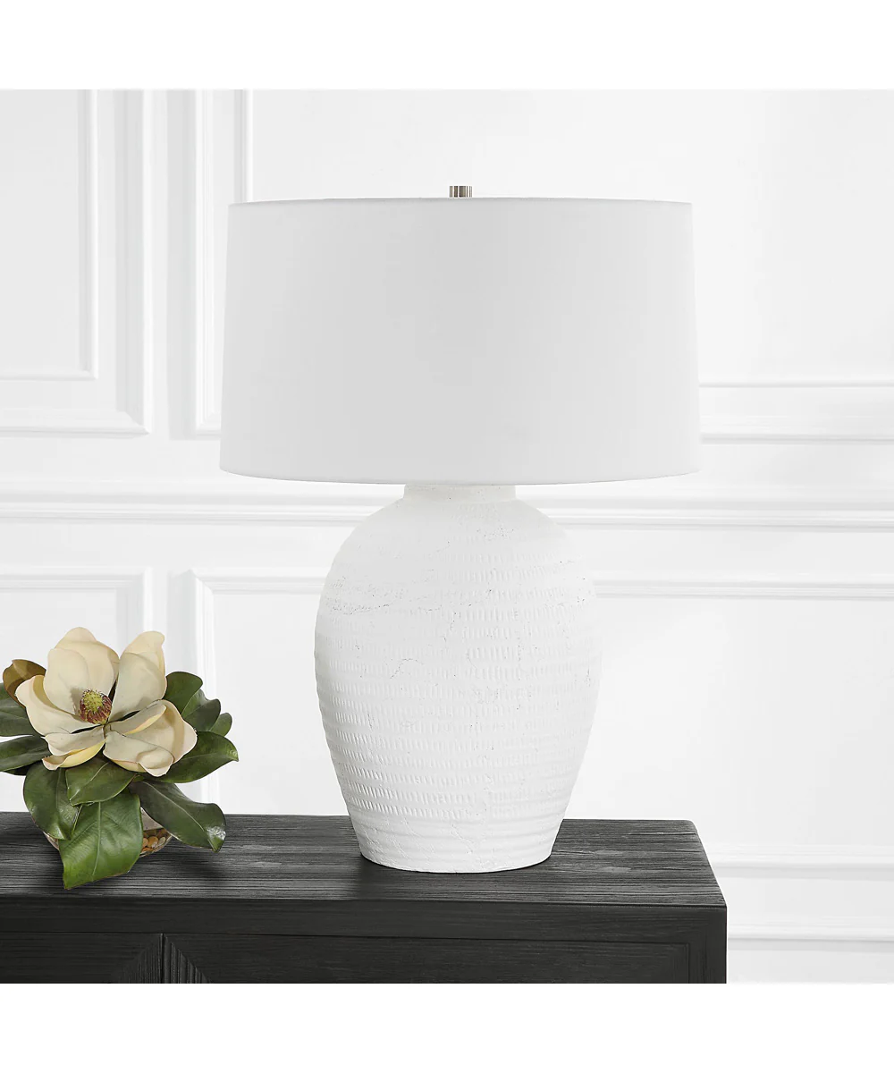 Reyna Chalk White Table Lamp - Image 3