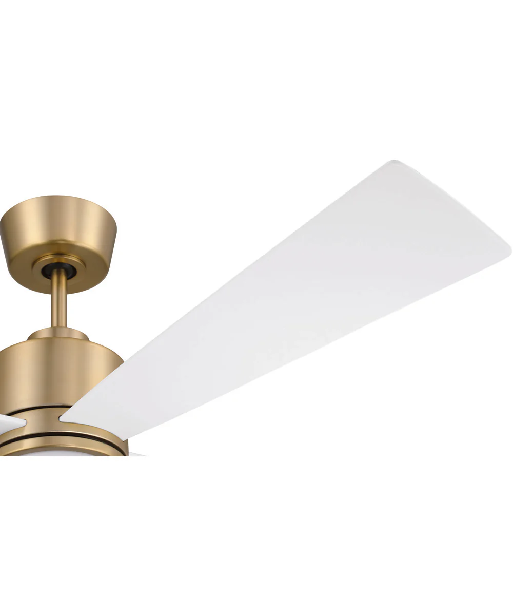 Rhett 52" 4-Blade Indoor/Outdoor Ceiling Fan Damp Rated 1-Light Fan Satin Brass - Image 8