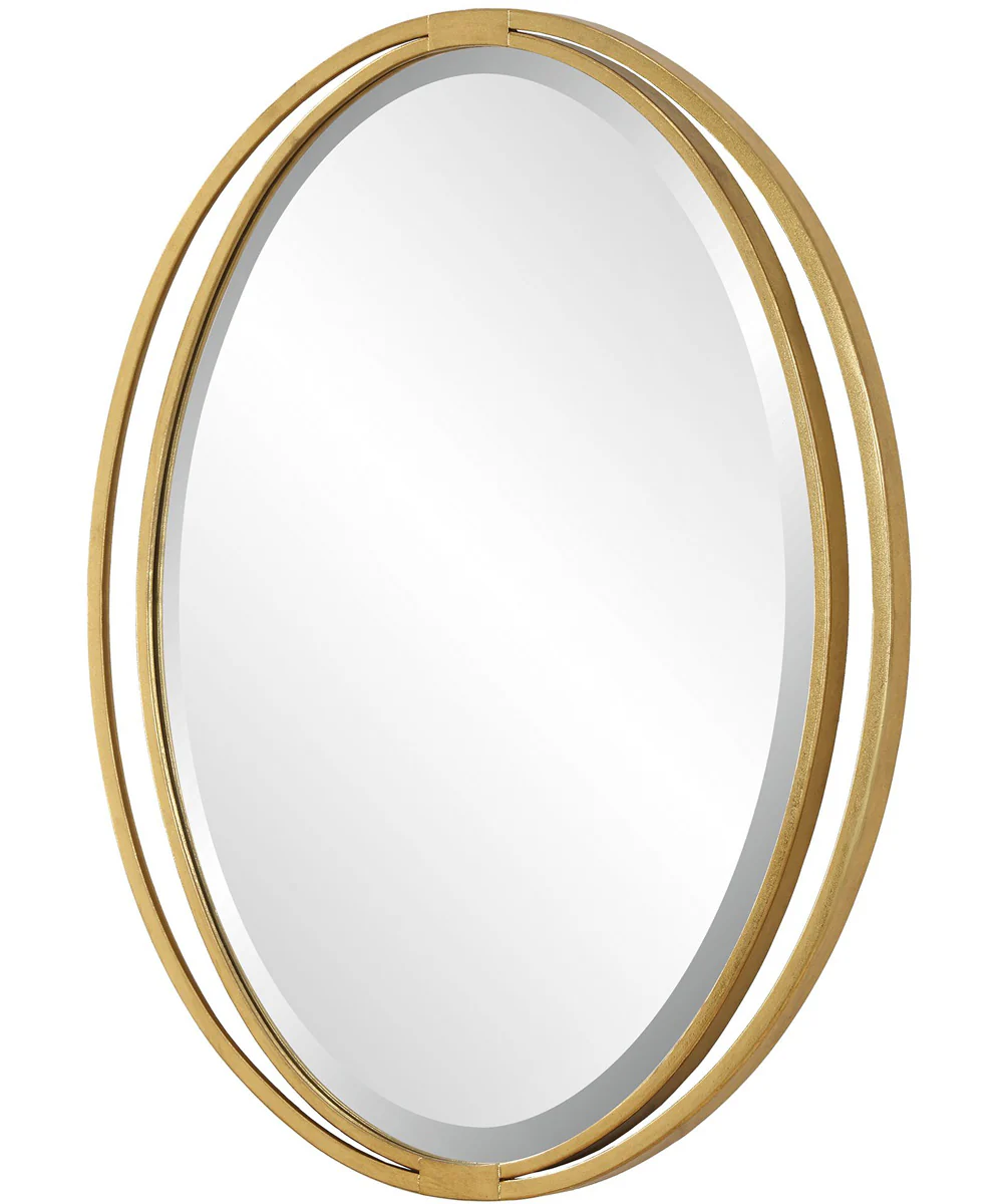 Rhodes Gold Oval Mirror - Image 5
