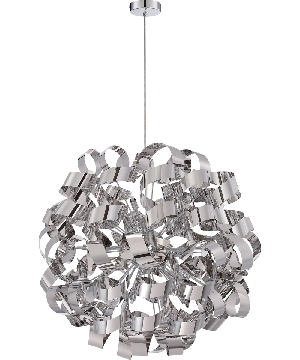 Ribbons 12-light Pendant Polished Chrome - Image 3