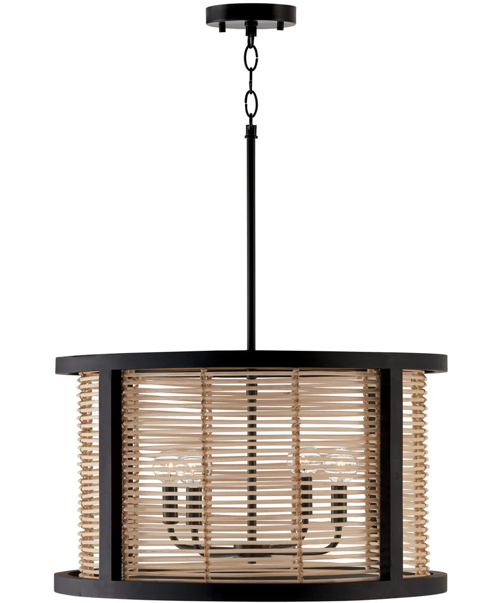 Rico 4-Light Pendant Flat Black