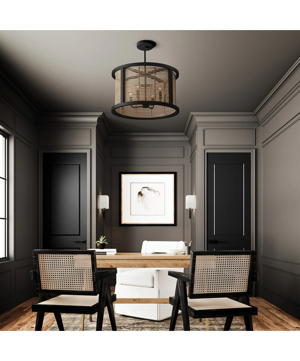 Rico 4-Light Pendant Flat Black - Image 2
