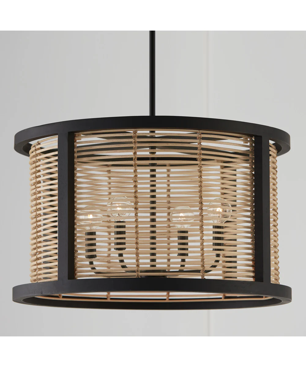 Rico 4-Light Pendant Flat Black - Image 3
