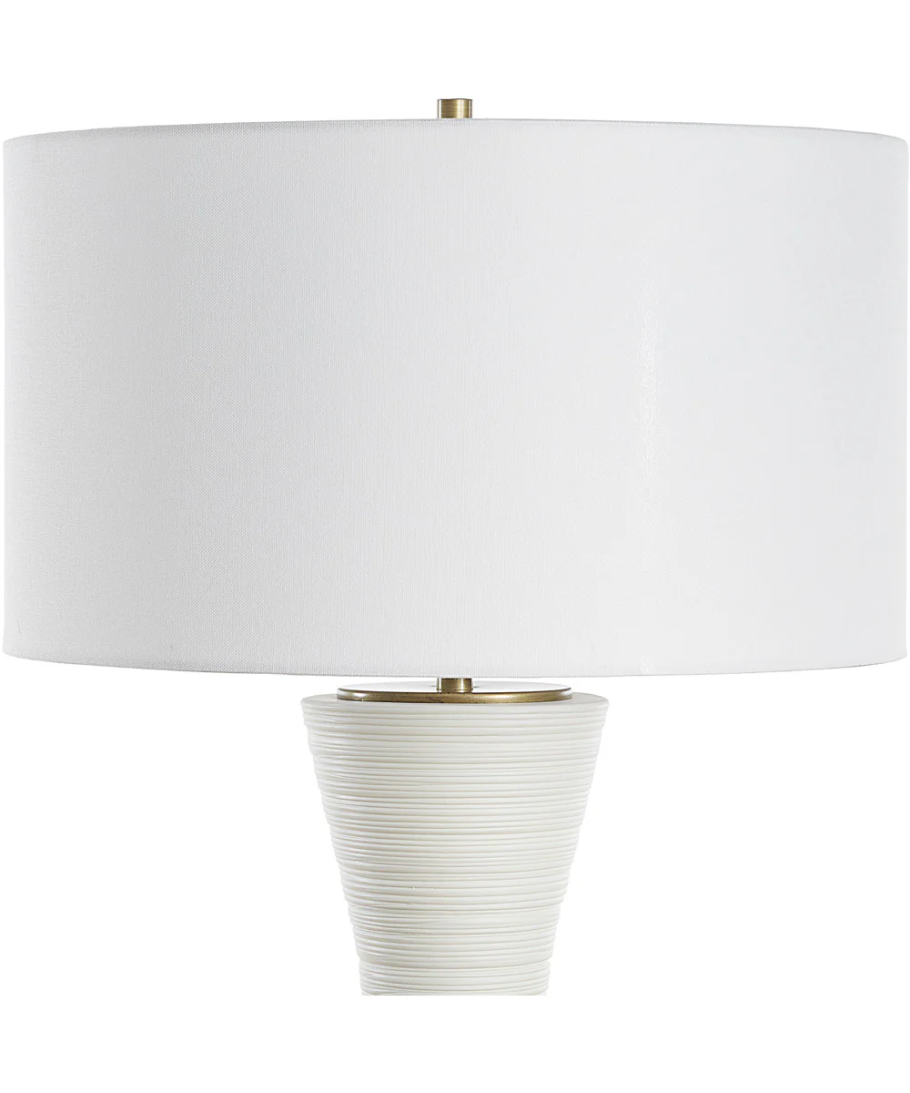 Ridgeline Matte White Table Lamp - Image 6