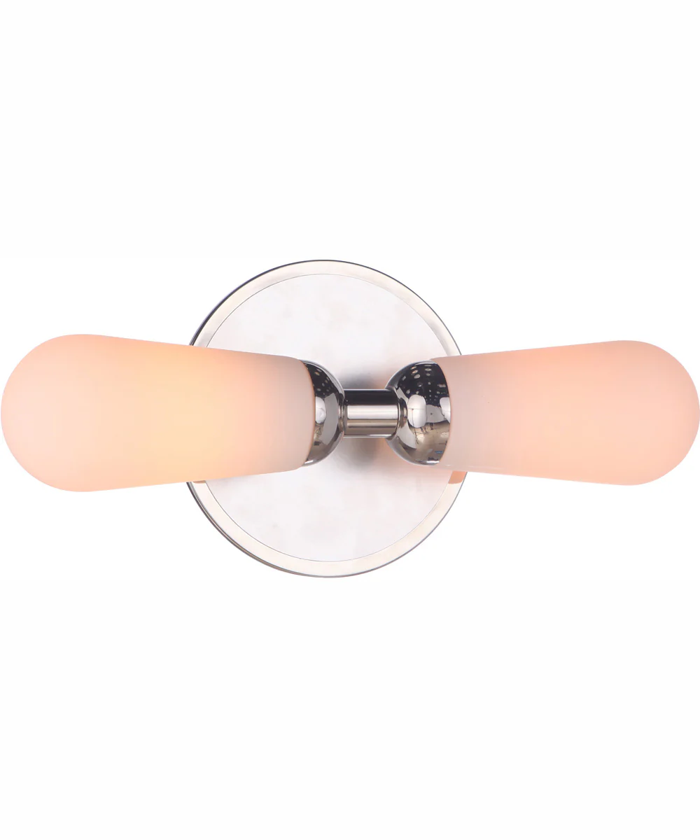 Riggs 2-Light Vanity Brushed Polished Nickel / Polished Nickel - Image 2