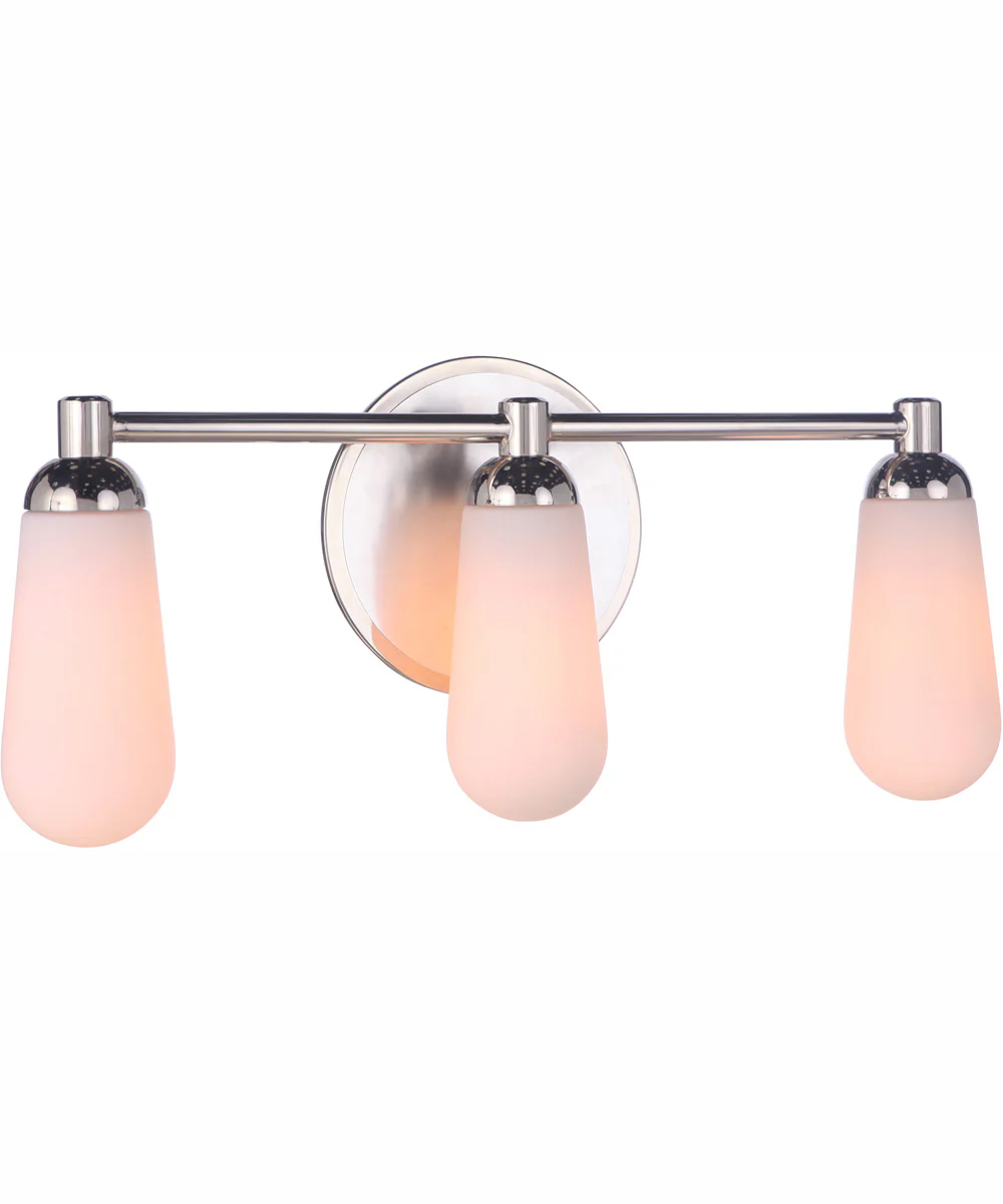 Riggs 3-Light Vanity Brushed Polished Nickel / Polished Nickel - Image 2