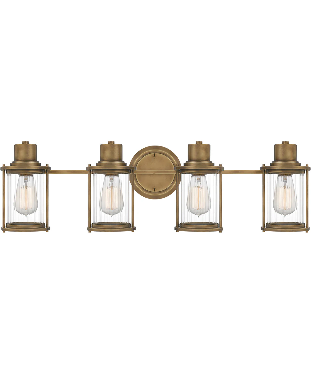 Riggs Extra Large 4-light Bath Light Weathered Brass - Image 2