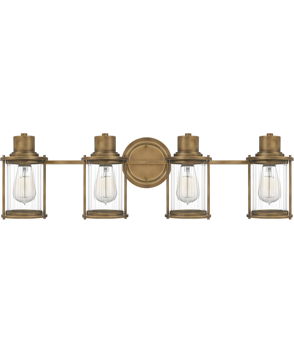 Riggs Extra Large 4-light Bath Light Weathered Brass - Image 3