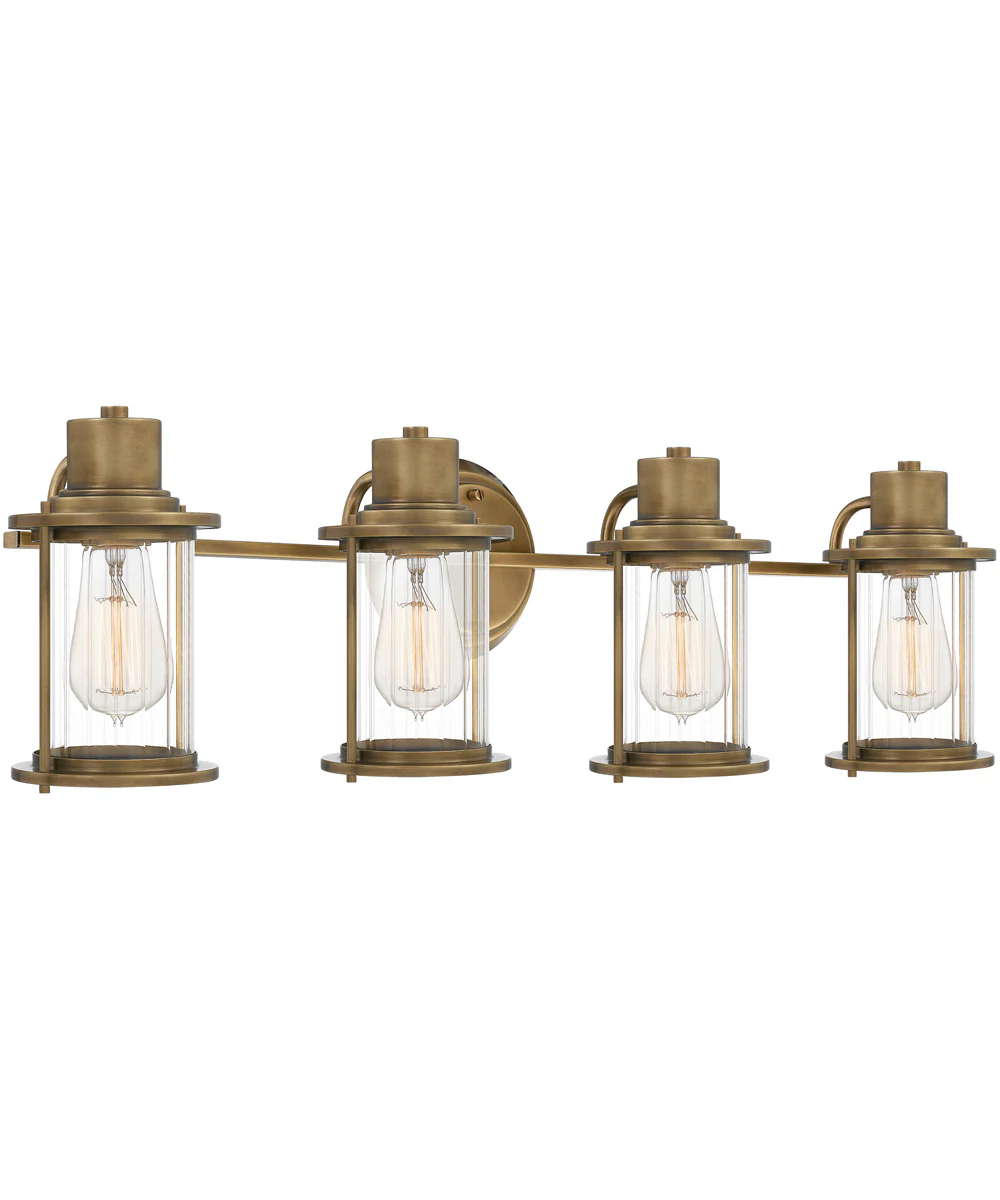 Riggs Extra Large 4-light Bath Light Weathered Brass - Image 4