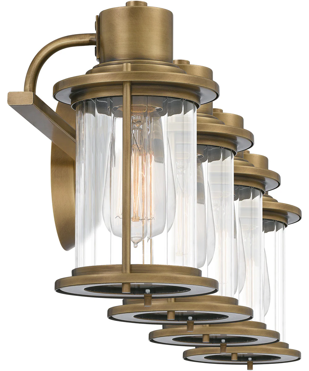 Riggs Extra Large 4-light Bath Light Weathered Brass - Image 5
