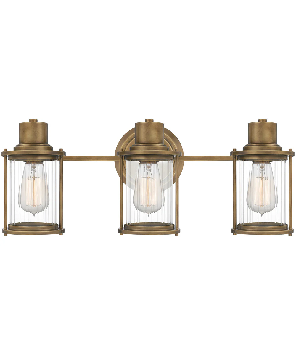Riggs Large 3-light Bath Light Weathered Brass - Image 2