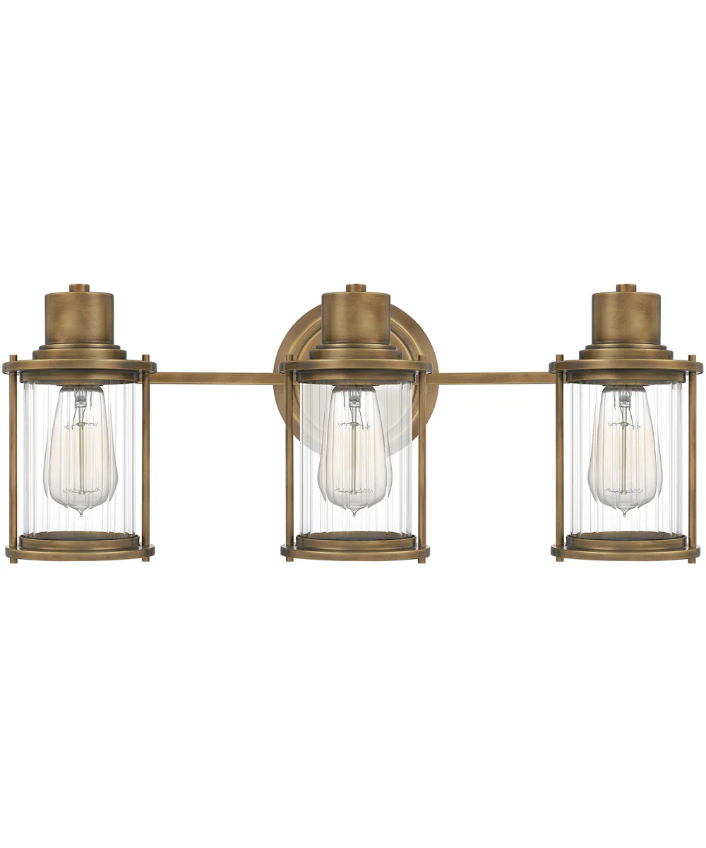 Riggs Large 3-light Bath Light Weathered Brass - Image 3
