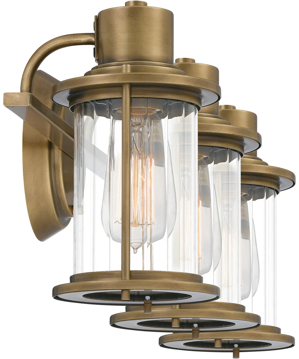 Riggs Large 3-light Bath Light Weathered Brass - Image 5