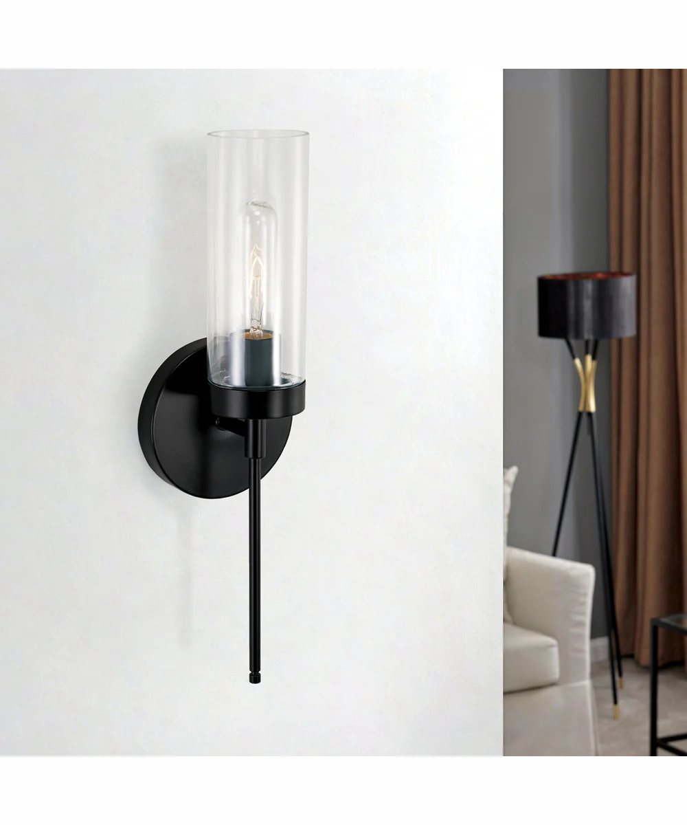 Riley 1-Light Sconce Matte Black - Image 3