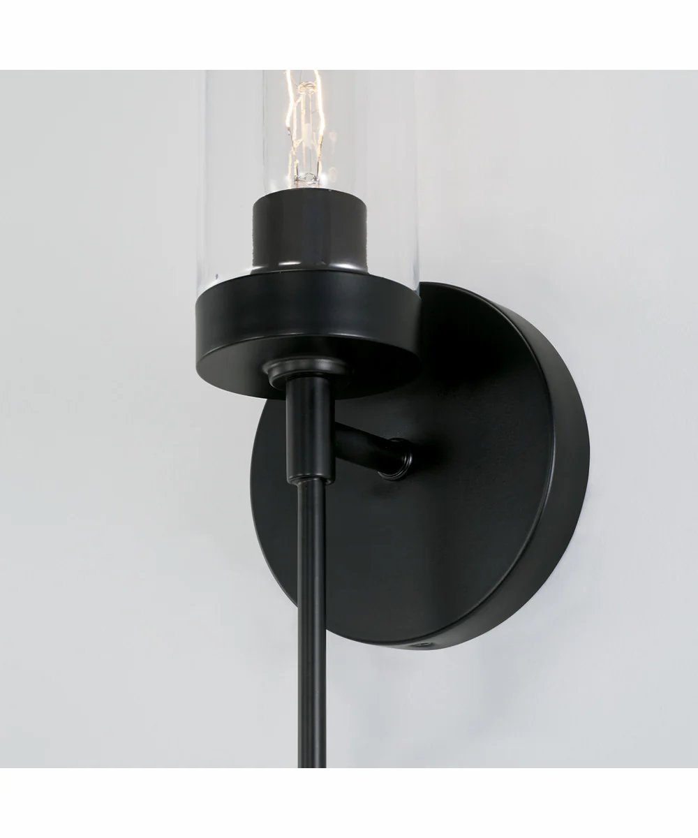 Riley 1-Light Sconce Matte Black - Image 4