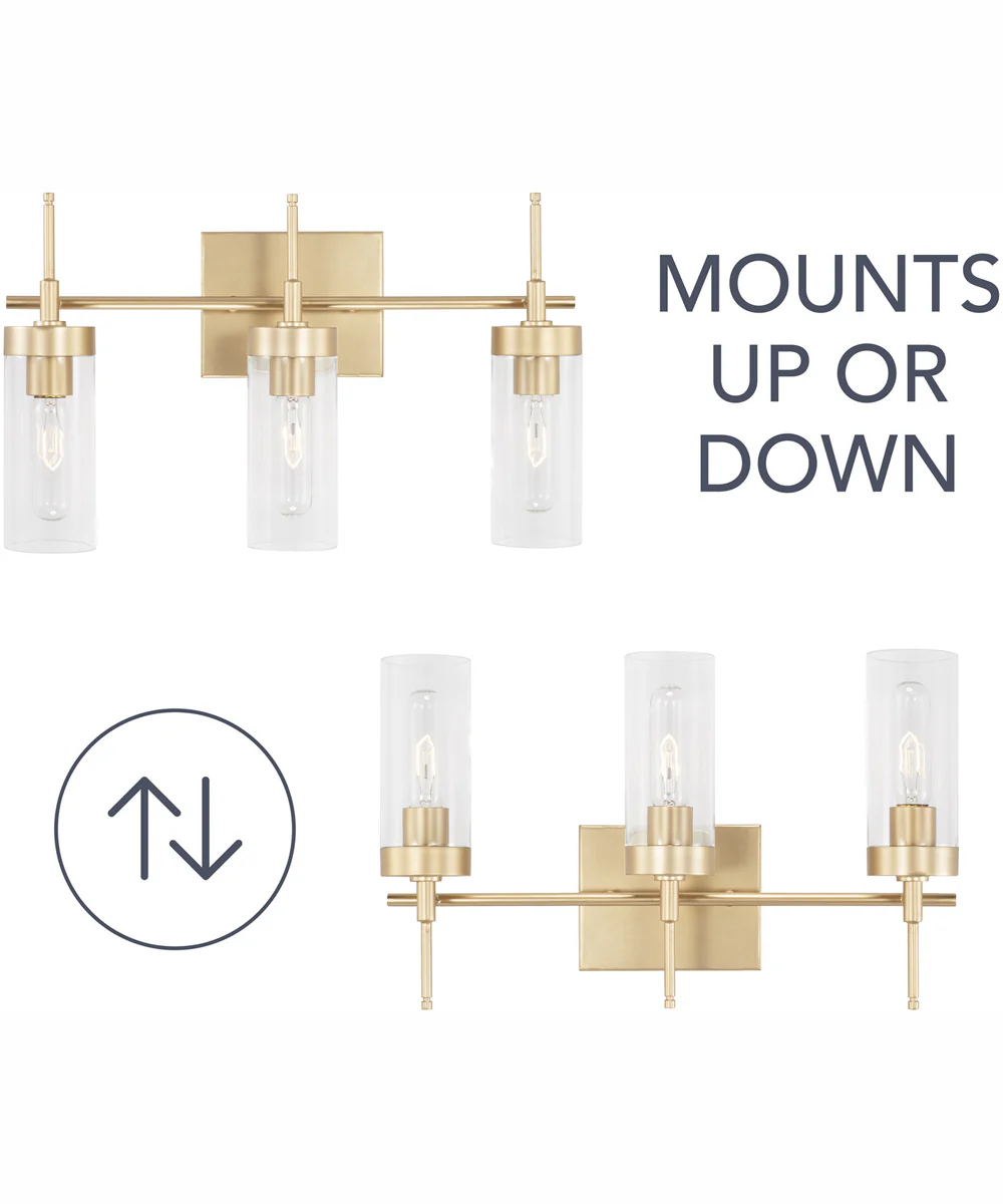 Riley 3-Light Vanity Soft Gold - Image 5