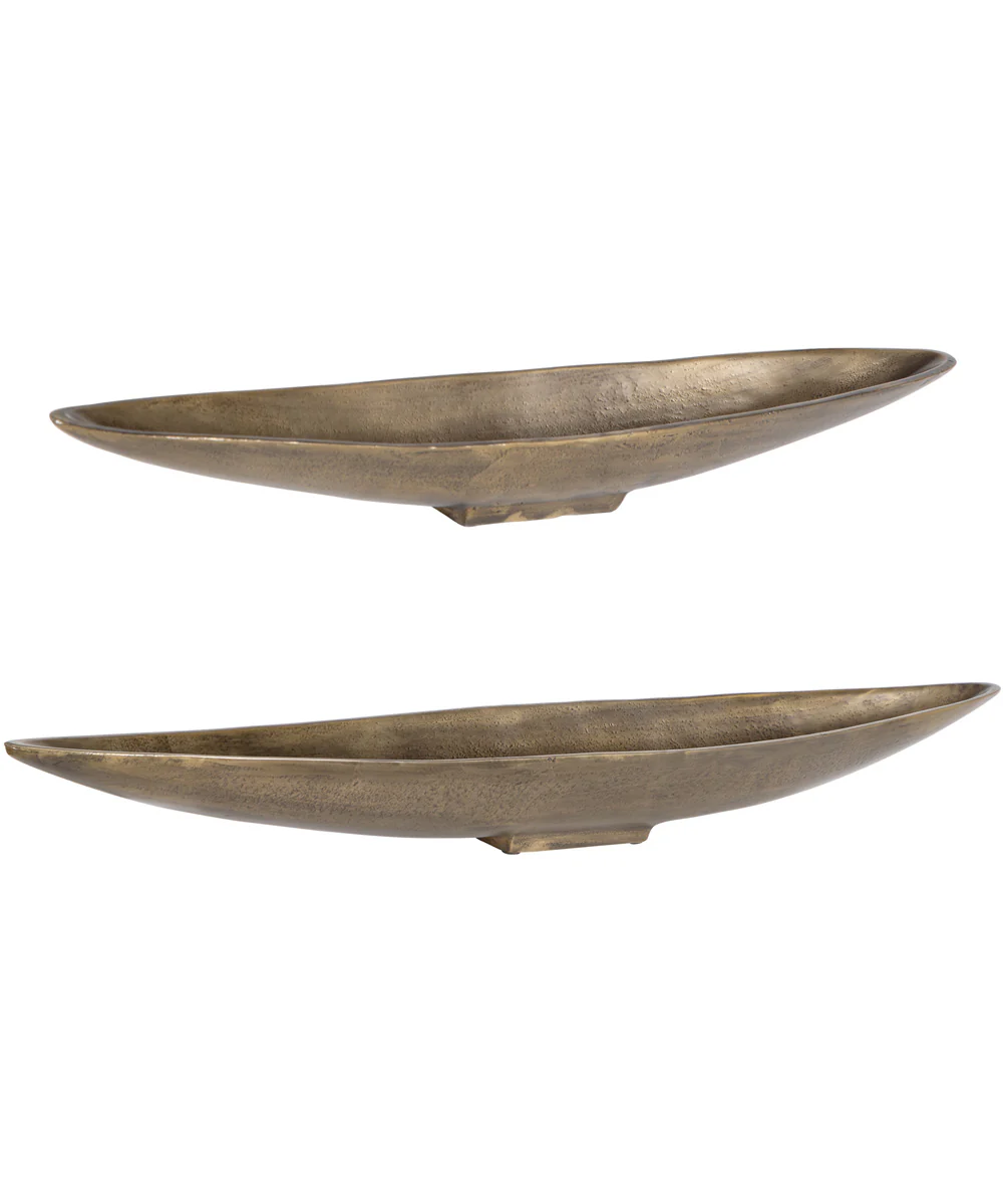 River Run Antique Brass Bowls, Set of 2 - Image 2