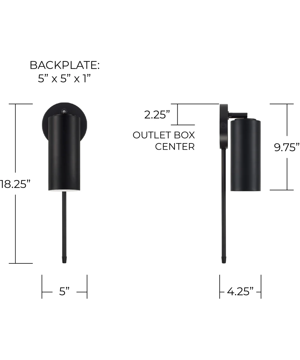 Robbie 1-Light Sconce Matte Black - Image 8