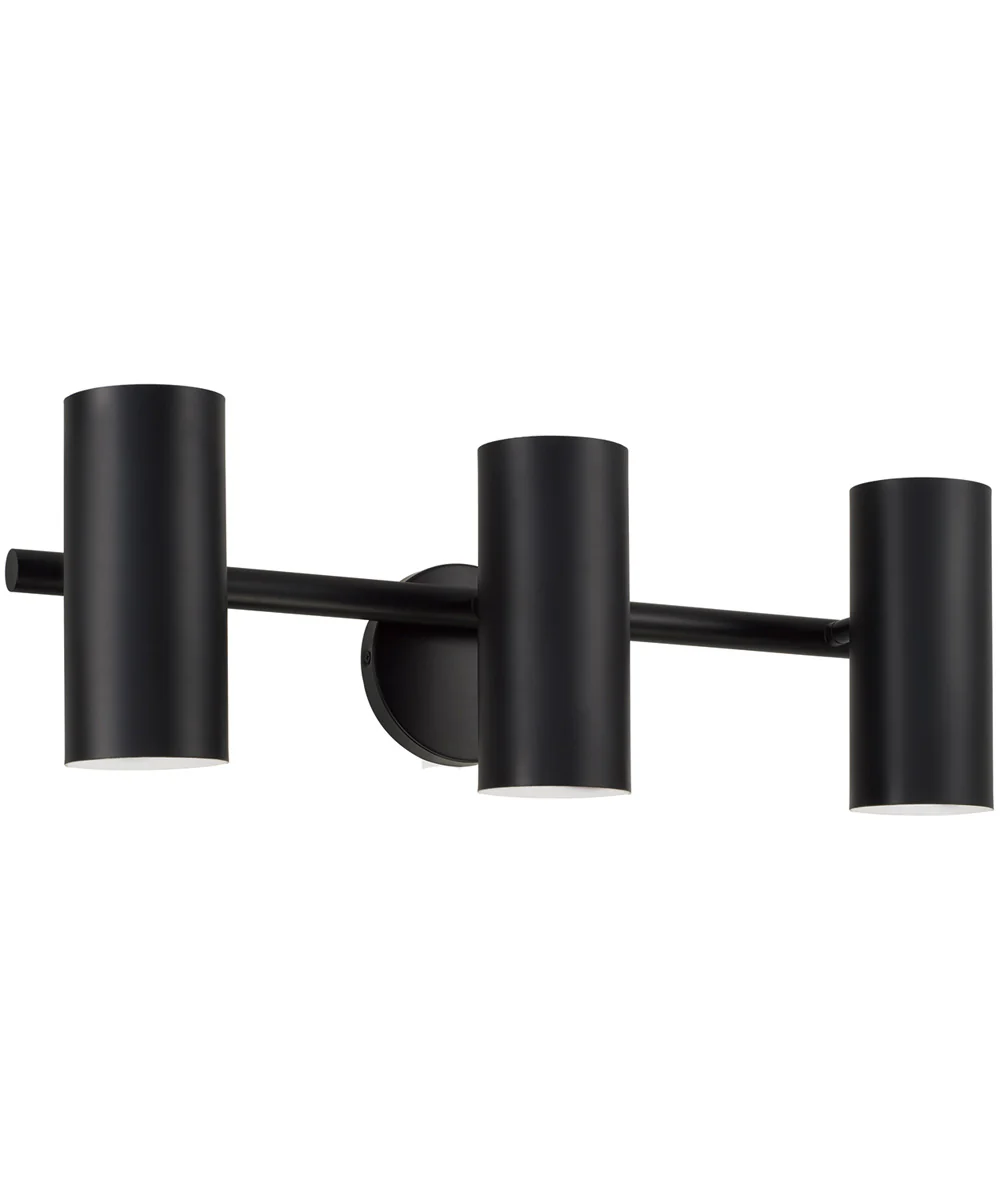 Robbie 3-Light Vanity Matte Black