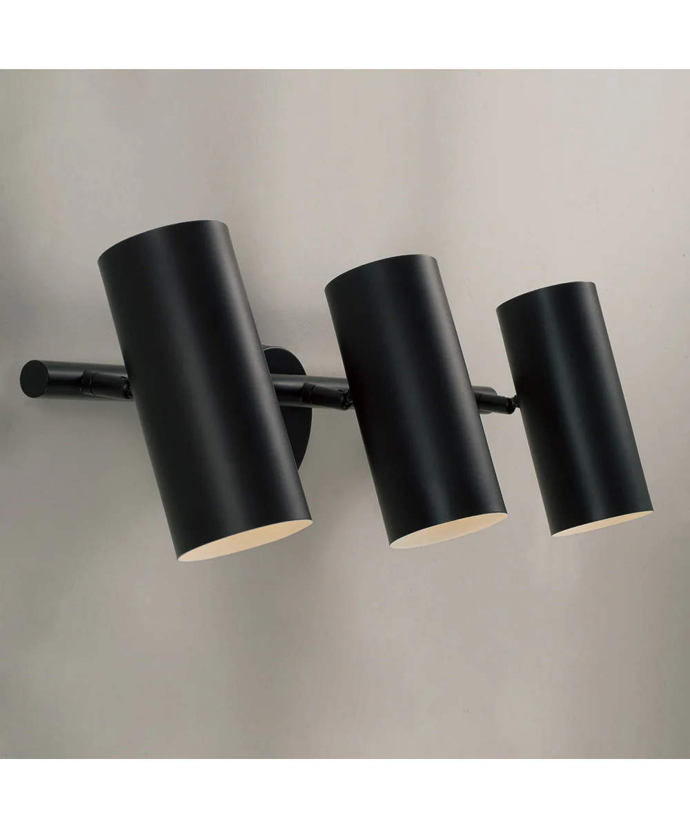 Robbie 3-Light Vanity Matte Black - Image 2