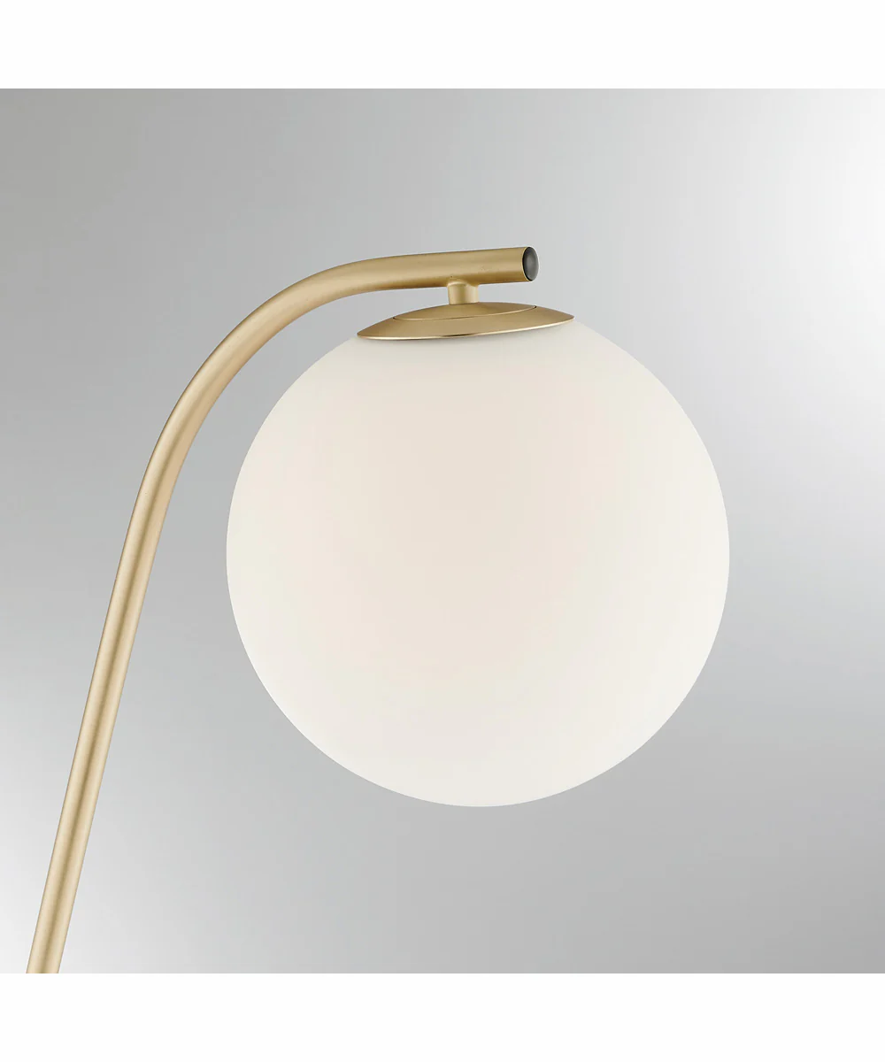 Roden 1-Light Floor Lamp Gold/Frost Glass Shade - Image 2