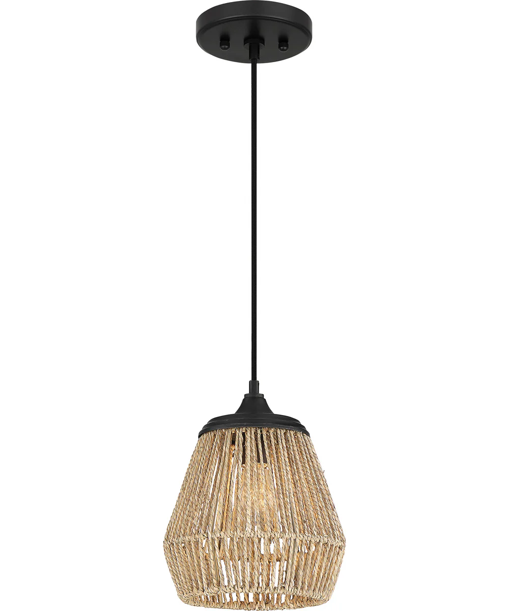 Romain Small 1-light Mini Pendant Earth Black
