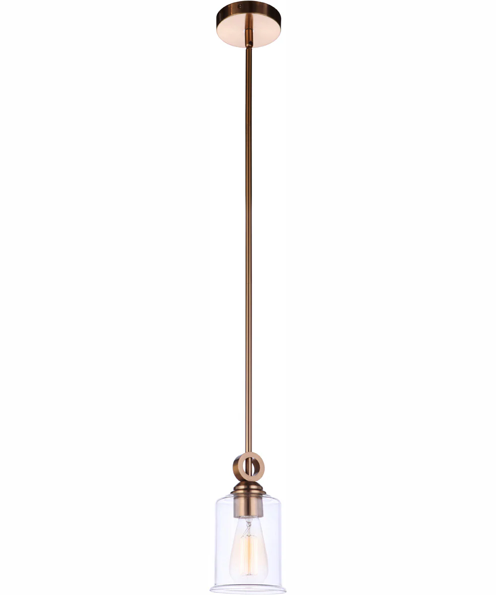 Romero 1-Light Mini Pendant Satin Brass - Image 2
