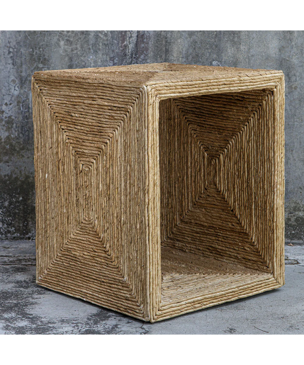 Rora Coastal Woven Side Table - Image 3