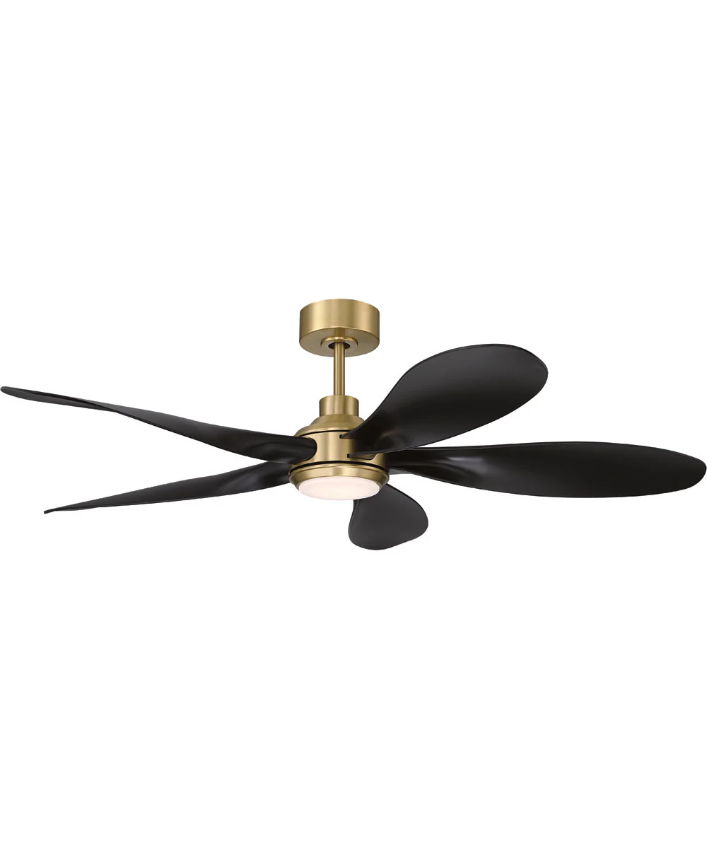 Rosalie 52" 5-Blade Indoor ceiling Fan 1-Light Fan Satin Brass - Image 2