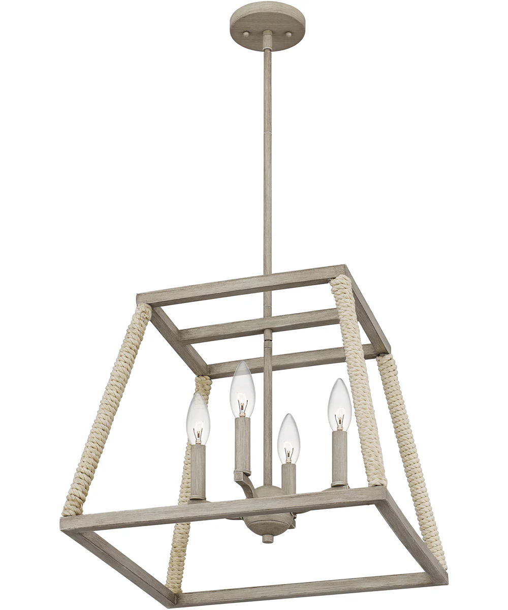 Rosalind 4-light Pendant Grey Washed Oak - Image 5