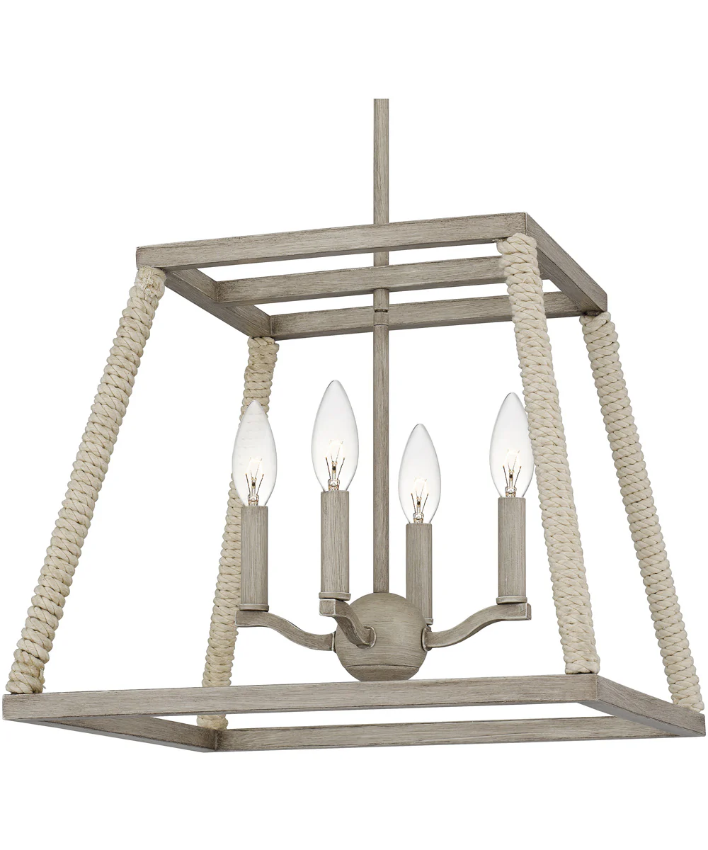 Rosalind 4-light Pendant Grey Washed Oak - Image 6