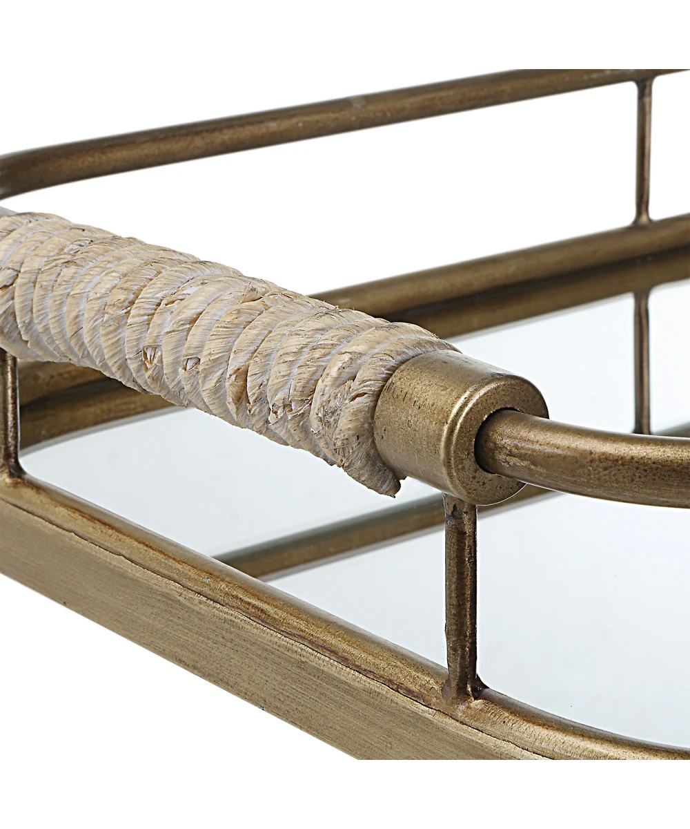 Rosea Brushed Gold Trays, Set of 2 - Image 6