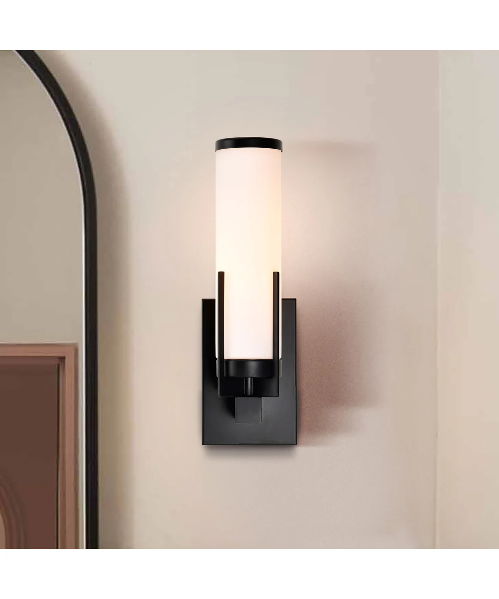 Roselle 1-Light Vanity & Wall Matte Black - Image 3