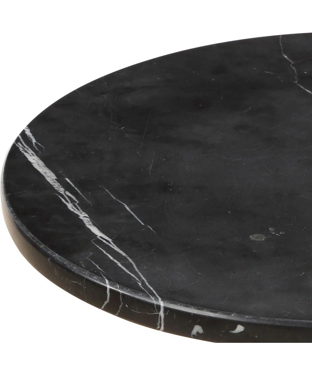 Rosston Black Marble Accent Table - Image 5