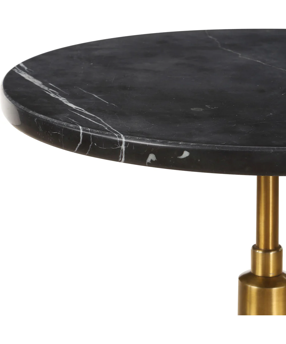 Rosston Black Marble Accent Table - Image 6