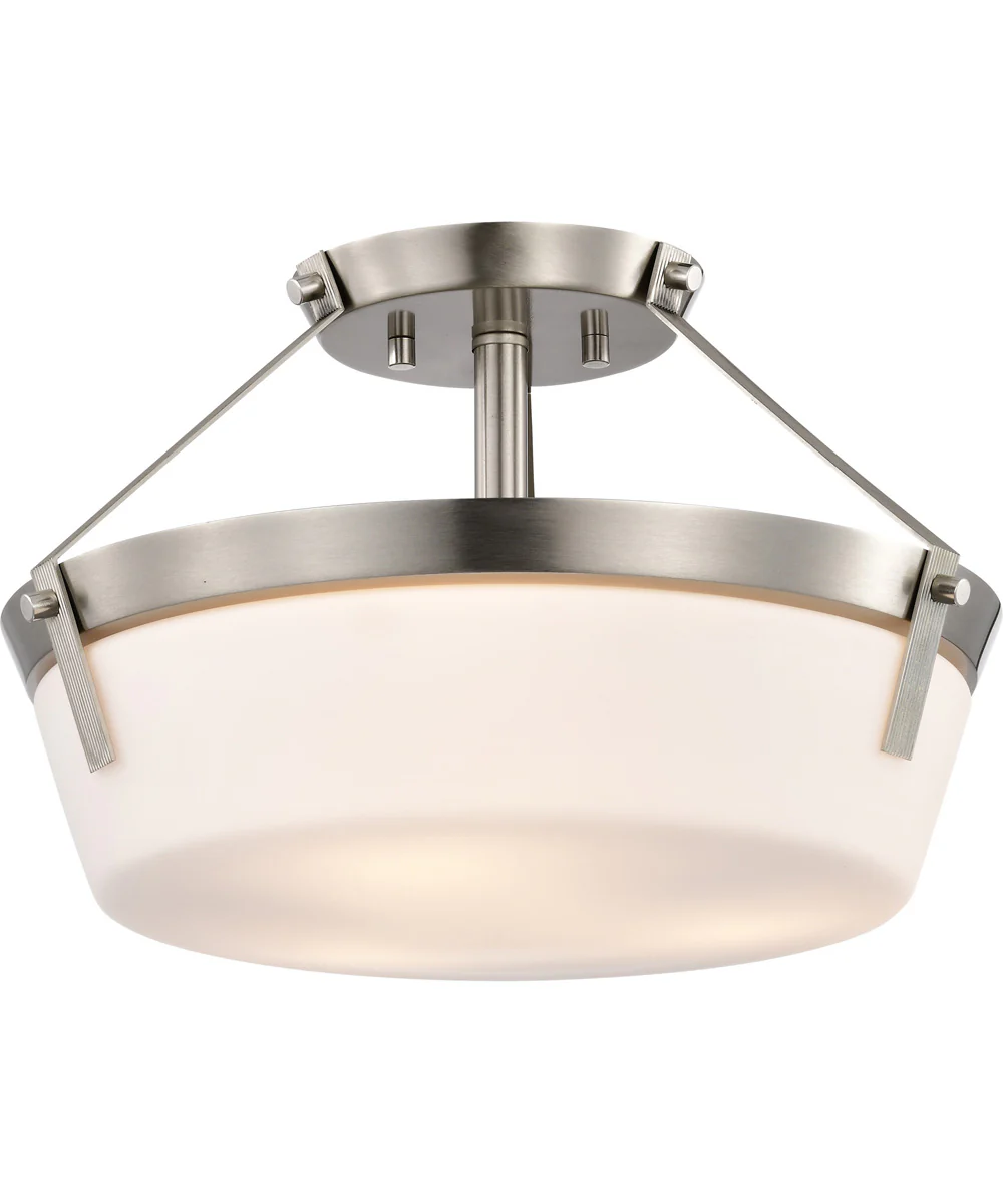 Rowen 3-Light Close-to-Ceiling Brushed Nickel - Image 2