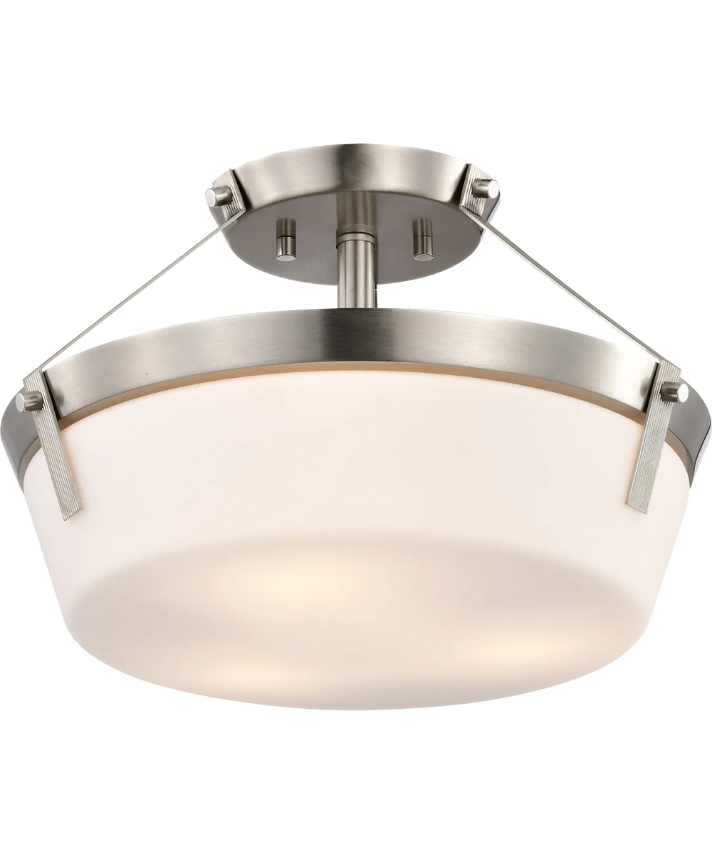 Rowen 3-Light Close-to-Ceiling Brushed Nickel - Image 4