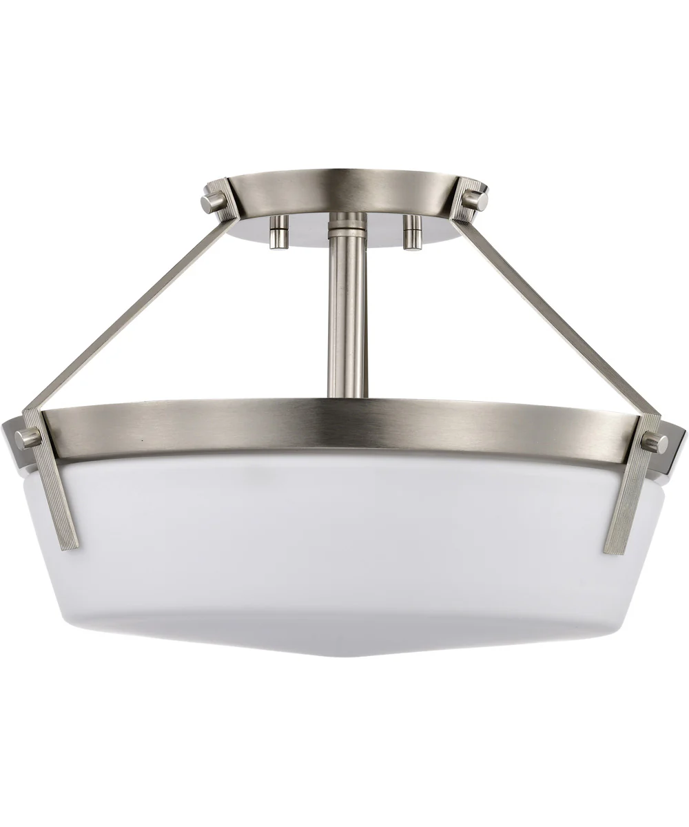 Rowen 3-Light Close-to-Ceiling Brushed Nickel - Image 5