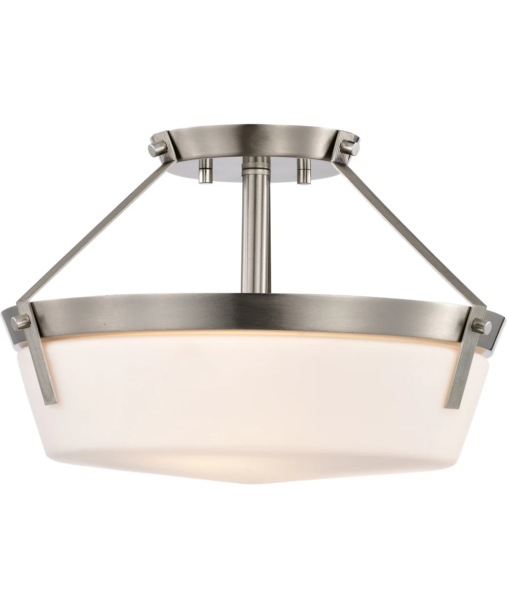 Rowen 3-Light Close-to-Ceiling Brushed Nickel - Image 6