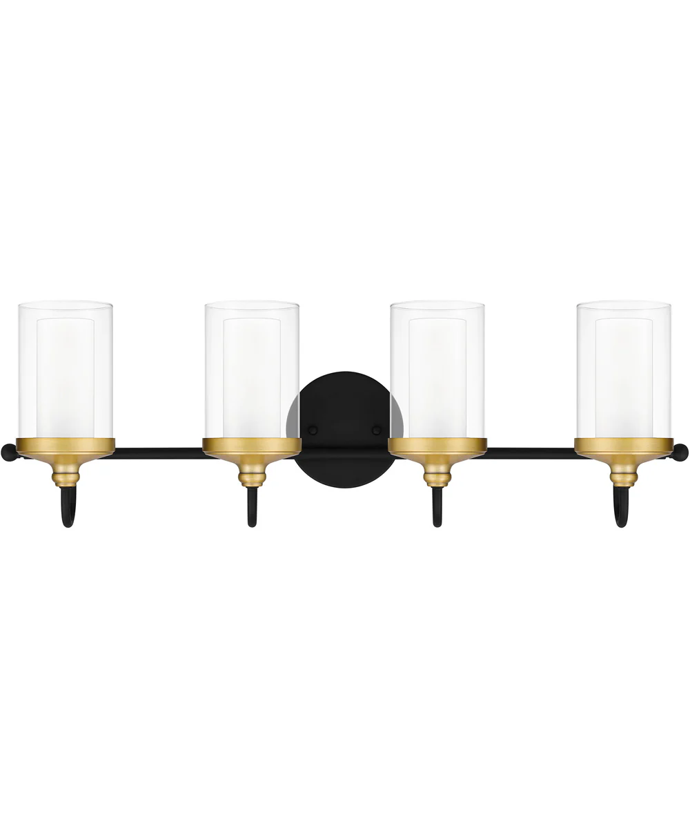 Rowland Extra Large 4-light Bath Light Matte Black - Image 2