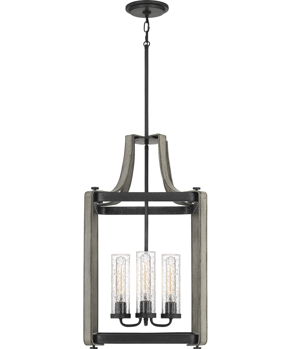 Rowling 4-light Pendant Weathered White Maple - Image 5