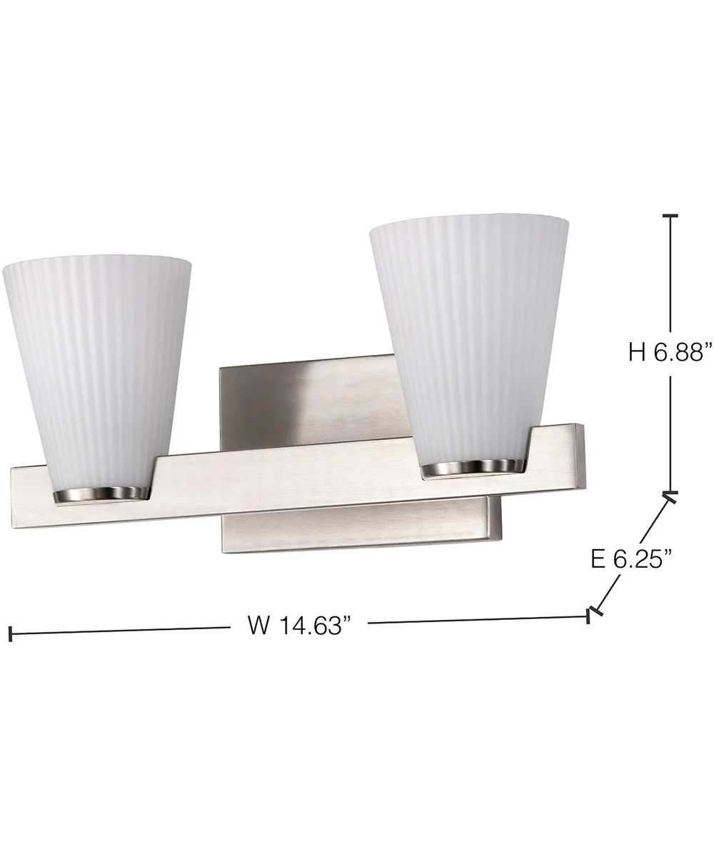 Royale 2-Light Vanity & Wall Brushed Nickel - Image 13