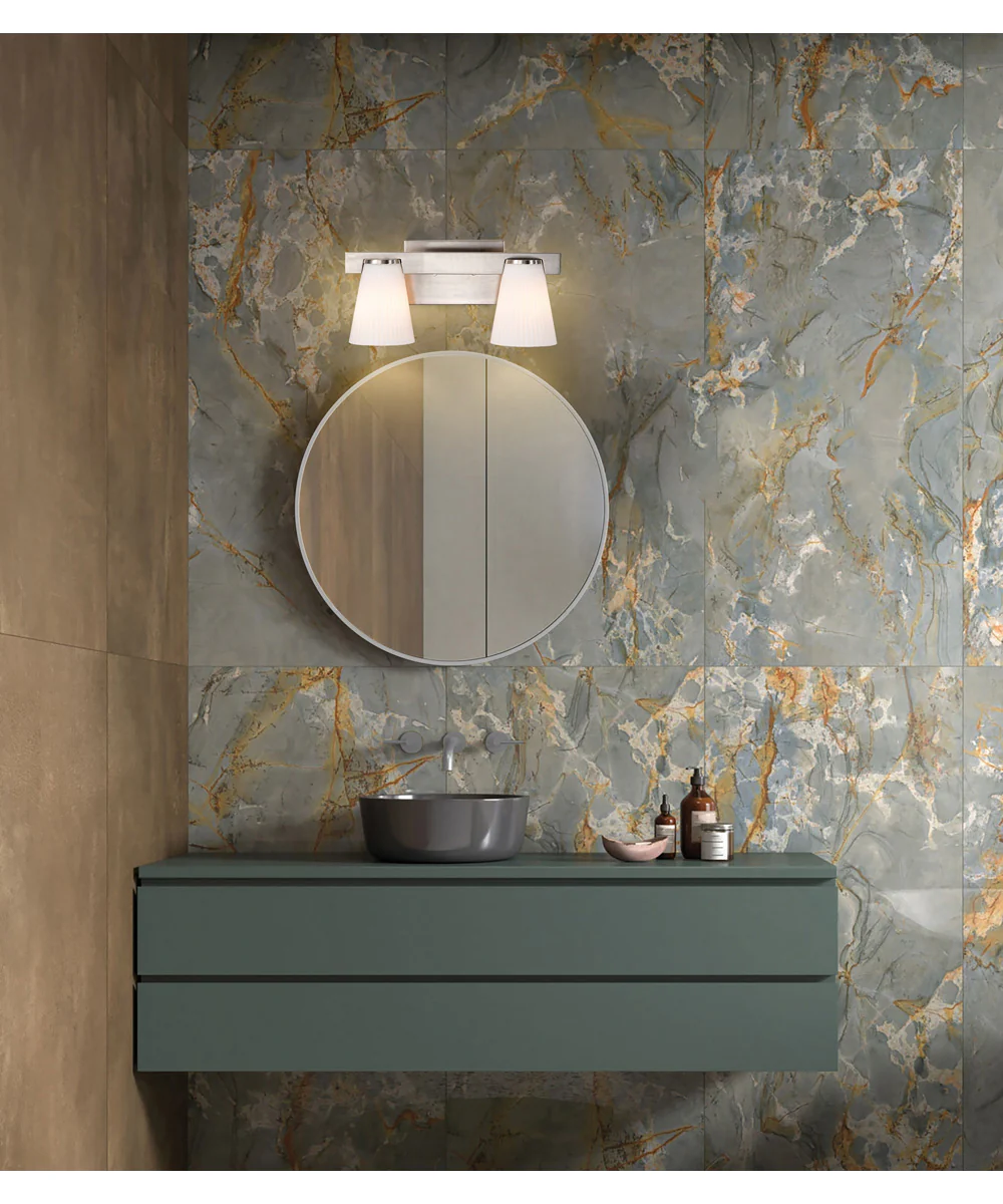 Royale 2-Light Vanity & Wall Brushed Nickel - Image 2