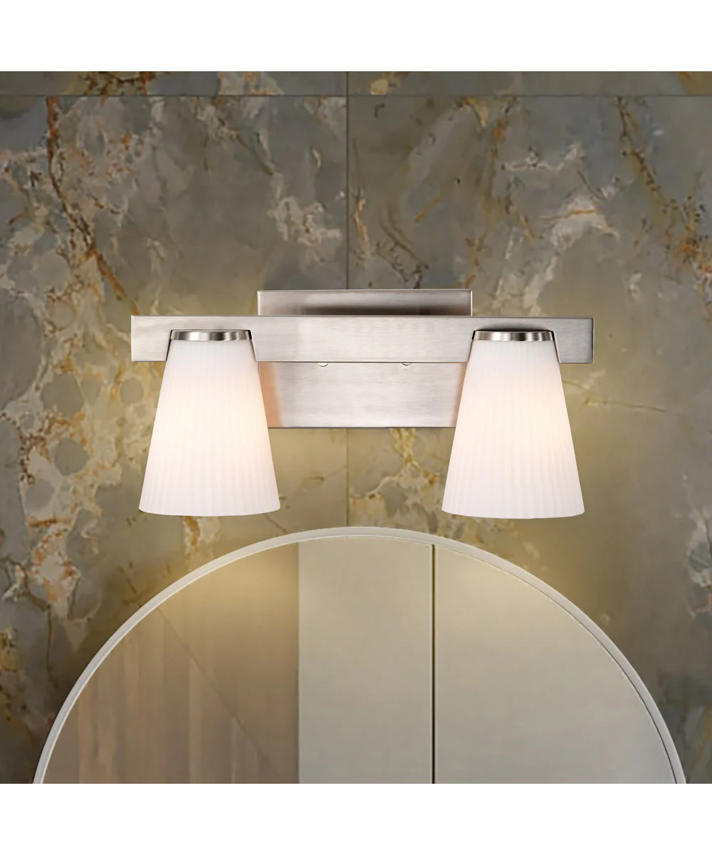 Royale 2-Light Vanity & Wall Brushed Nickel - Image 3