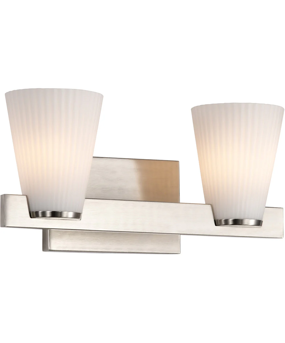 Royale 2-Light Vanity & Wall Brushed Nickel - Image 4