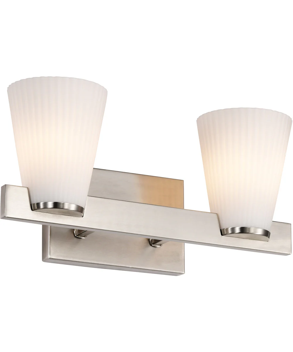 Royale 2-Light Vanity & Wall Brushed Nickel - Image 6