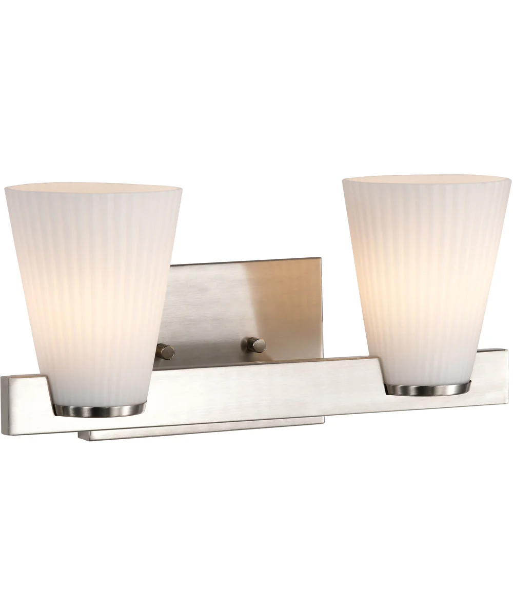 Royale 2-Light Vanity & Wall Brushed Nickel - Image 8