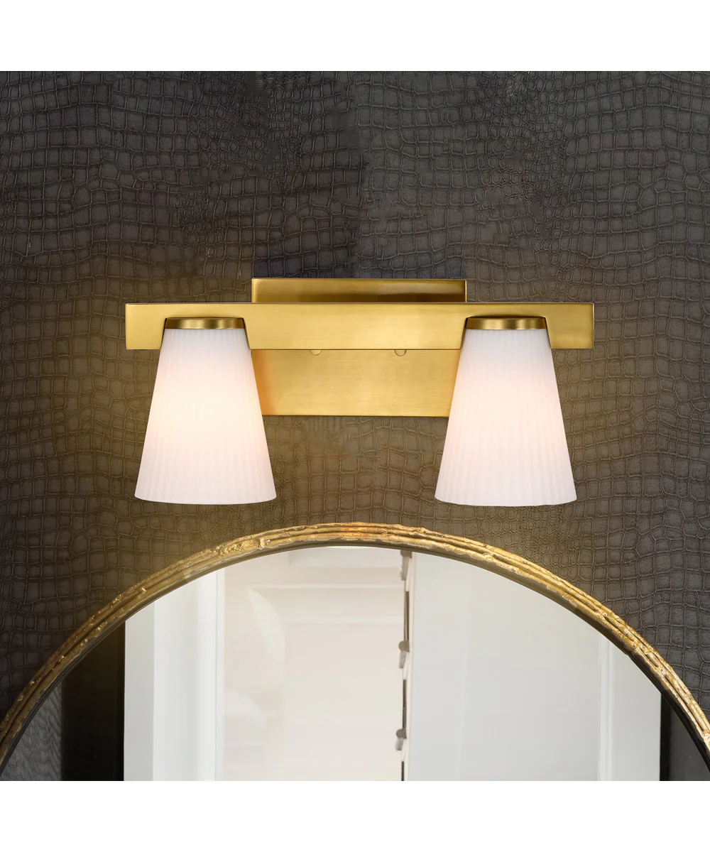Royale 2-Light Vanity & Wall Burnished Brass - Image 3