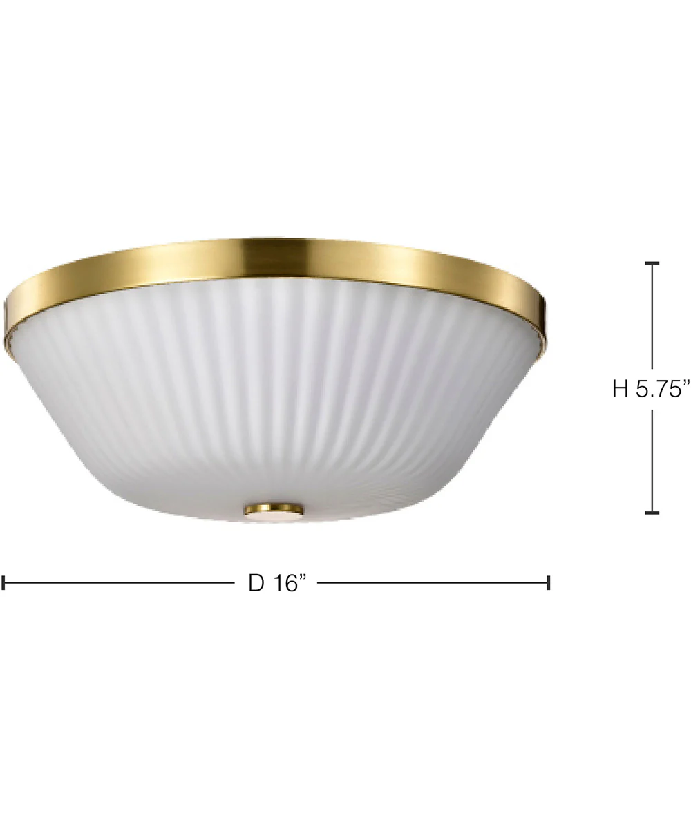 Royale 3-Light Close-to-Ceiling Burnished Brass - Image 10
