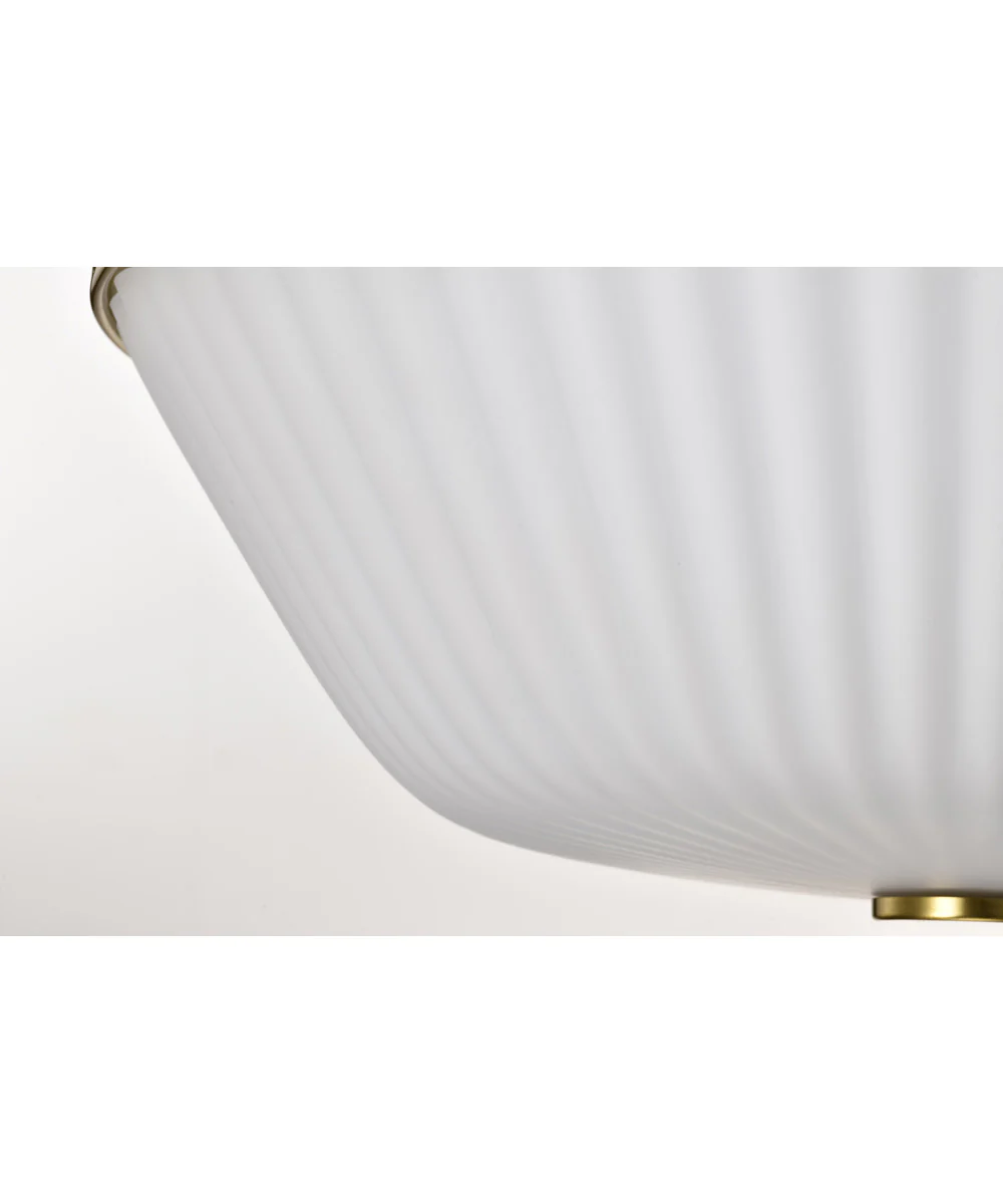 Royale 3-Light Close-to-Ceiling Burnished Brass - Image 9
